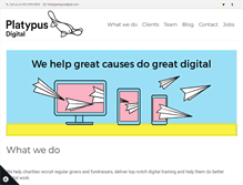 Tablet Screenshot of platypusdigital.com